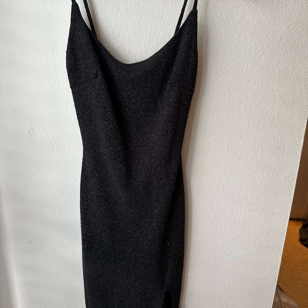 Windsor Black Sparkly Mini Dress